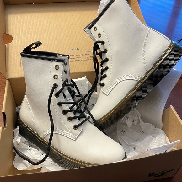 NWT White Doc Martens - Picture 1 of 6